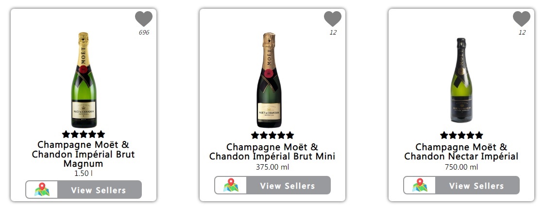 champagne from the Food Index